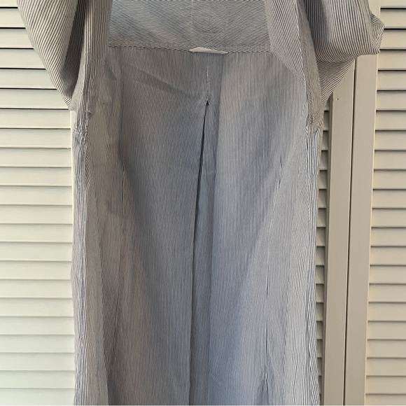 American Colors by Alex Lehr Shirt dress, pinstripe, long sleeve, Size M, cotton - Picture 7 of 11